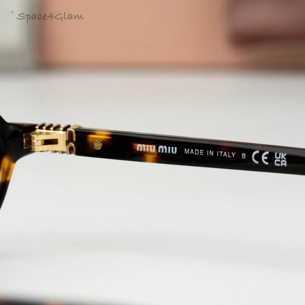 Miu Miu Men Sunglasses Havana Pink Mirror Silver MU04ZSF VAU50D REGARD NEW